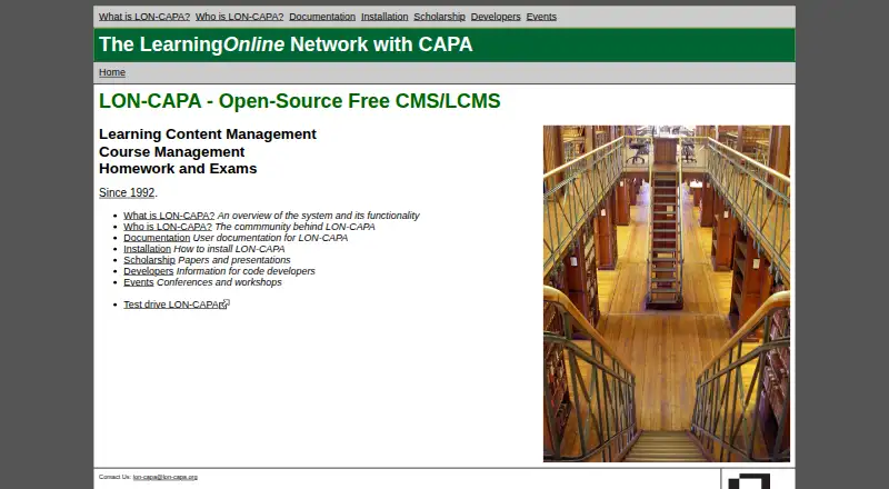 The LON-CAPA homepage