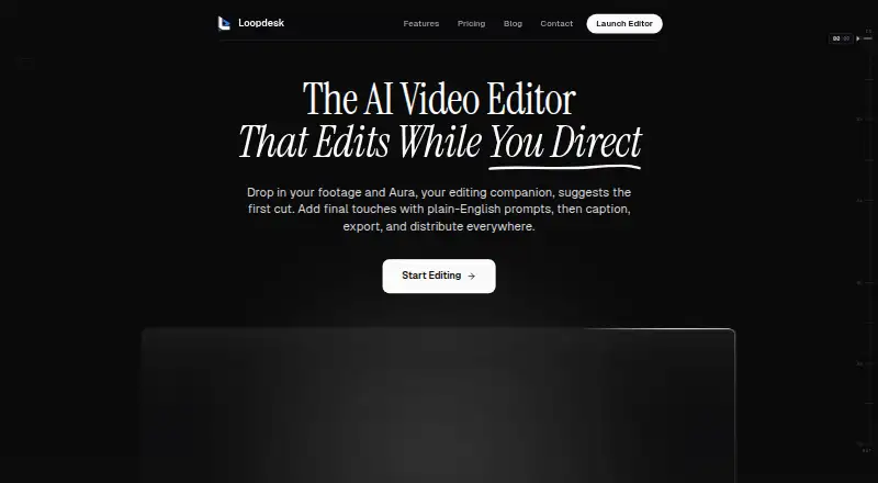 The Loopdesk homepage
