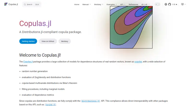 The Copulas.jl homepage