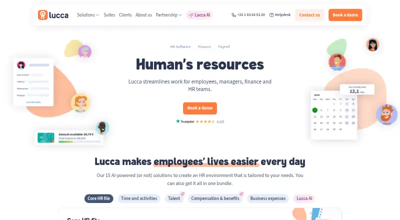 The Lucca homepage