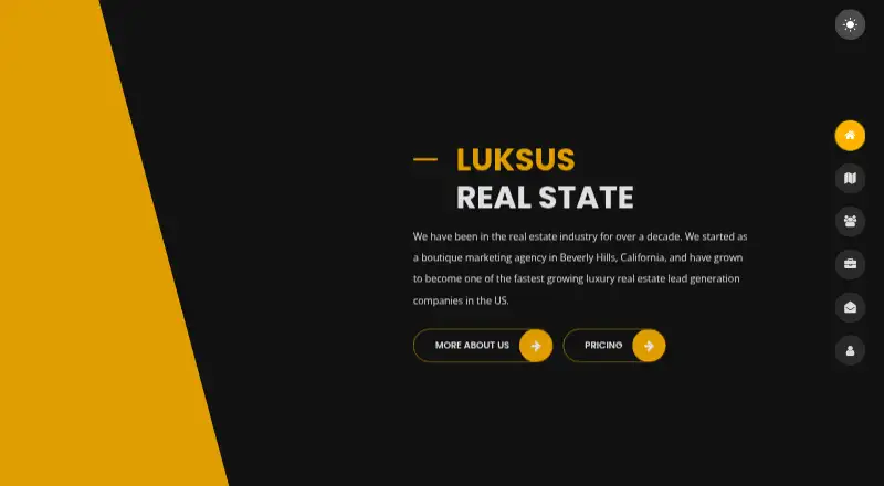 The Luksus homepage