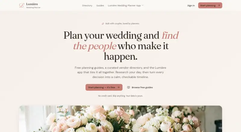 The Lumière homepage