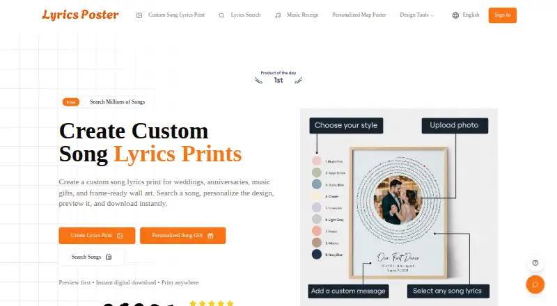 The Lyrics Poster homepage