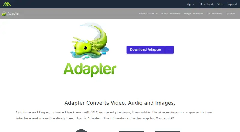 The Adapter homepage