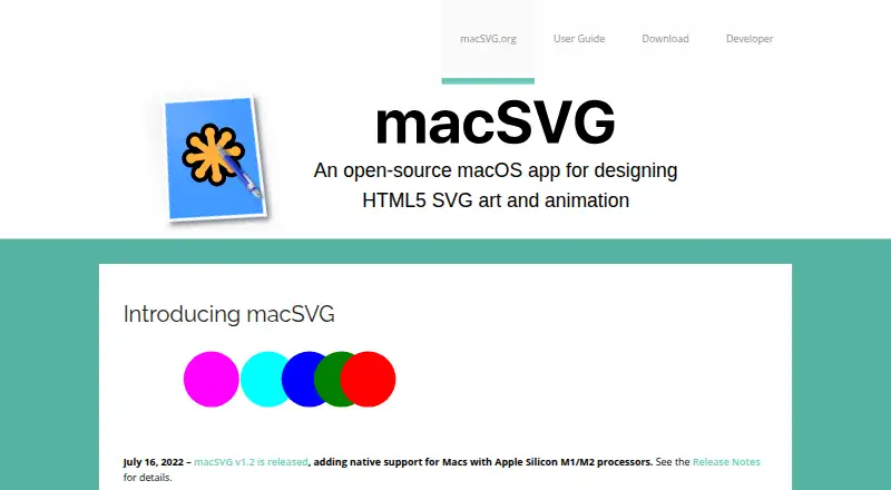 The MacSVG homepage