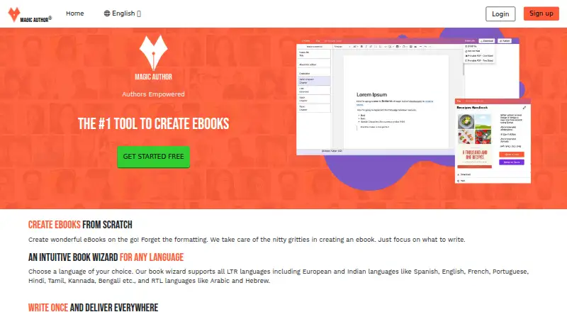 The Magic Author homepage