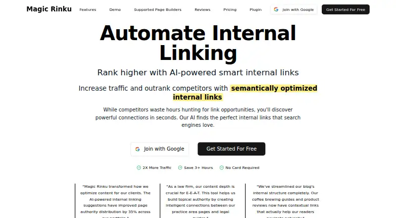 The Magic Rinku homepage