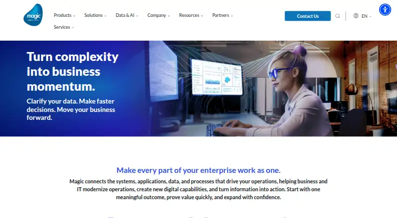 The Magic xpa Application Platform homepage