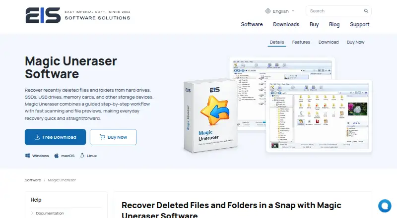 The Magic Uneraser homepage