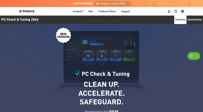 The MAGIX Game Control homepage