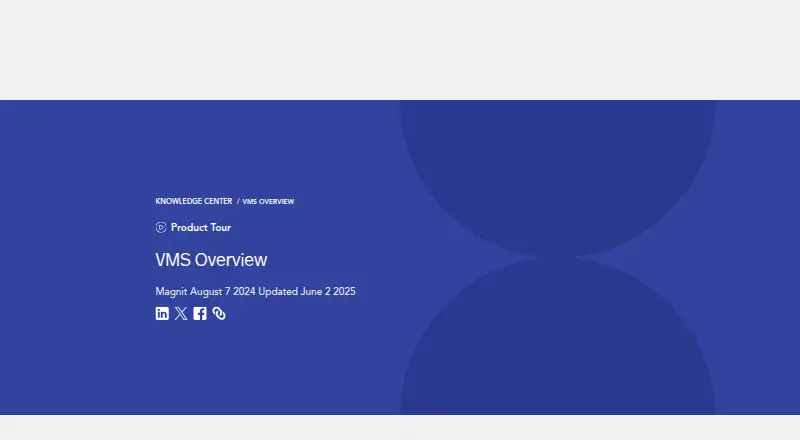 The Magnit VMS homepage