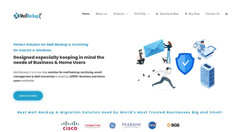 The Mail Backup X homepage