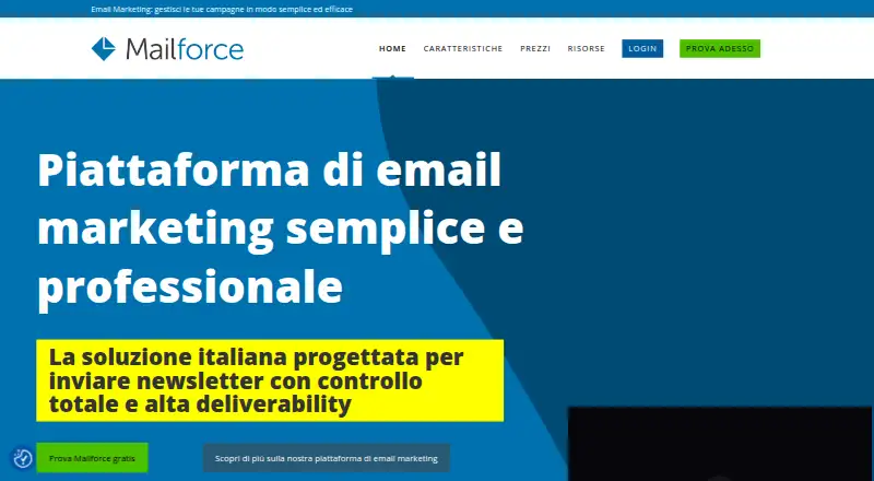 The Mailforce homepage