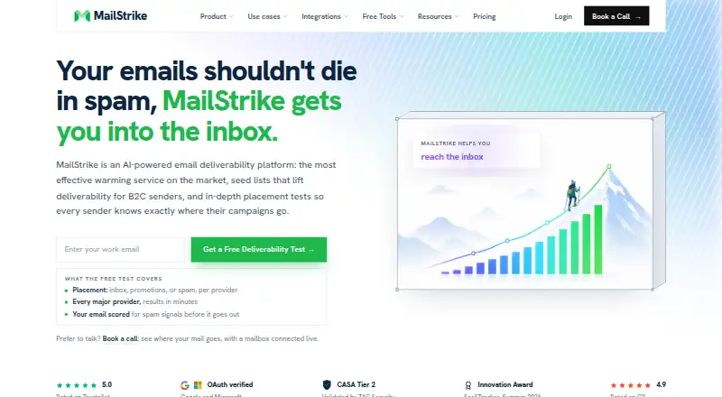 The MailStrike homepage