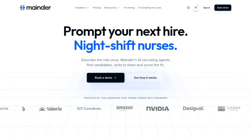 The Mainder homepage