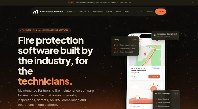 The Maintenance Partners homepage