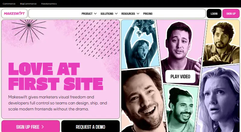 The Makeswift homepage