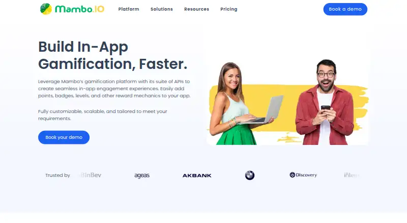 The Mambo.IO homepage