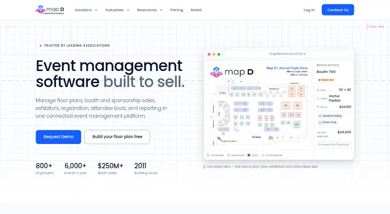 The Map D homepage