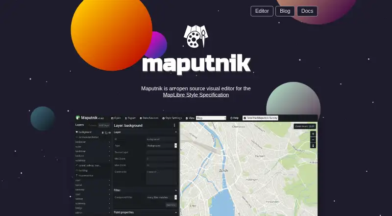 The Maputnik homepage