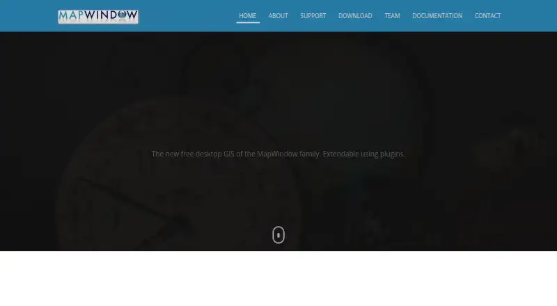 The MapWindow GIS homepage