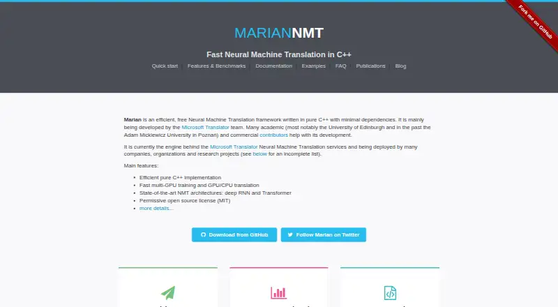 The Marian NMT homepage