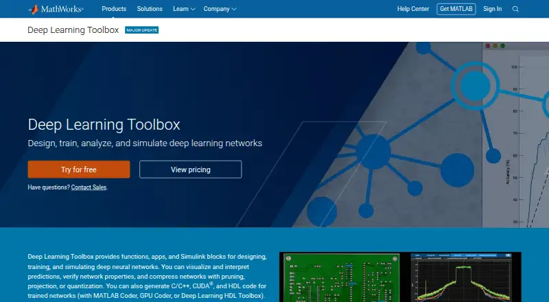 The MATLAB Deep Learning Toolbox homepage