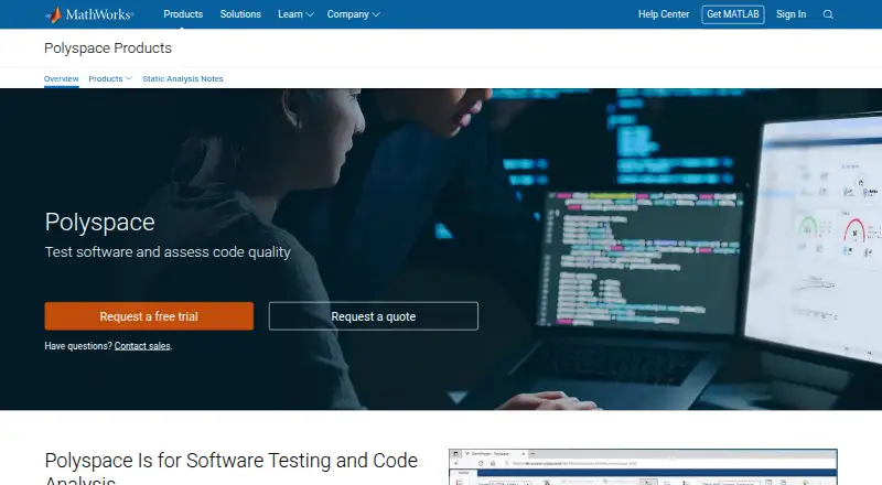 The Polyspace homepage