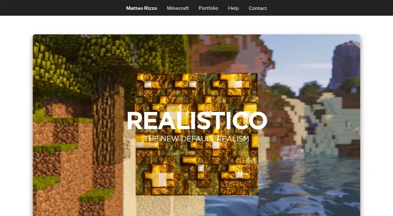 The Realistico homepage
