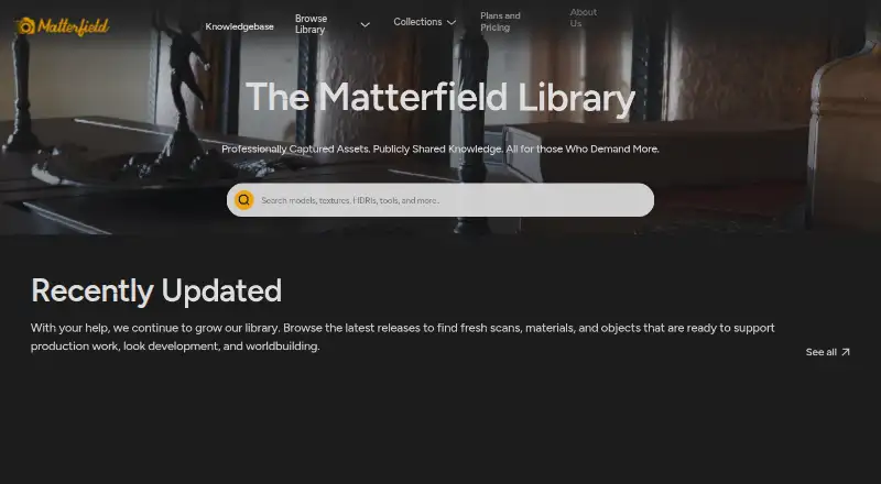 The Matterfield homepage
