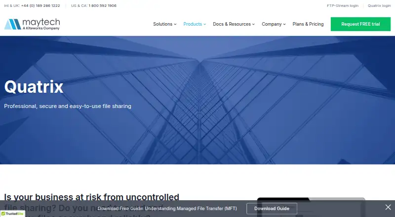 The Quatrix homepage