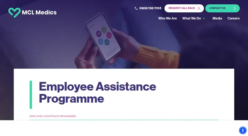 The MCL Medics EAP homepage