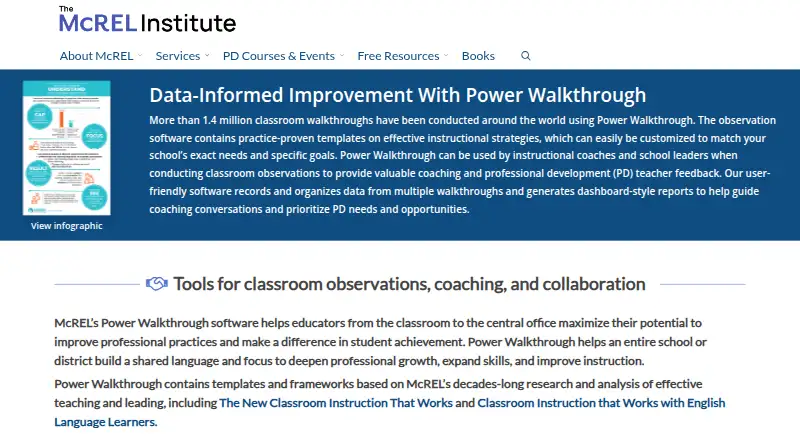 The Power Walkthrough homepage