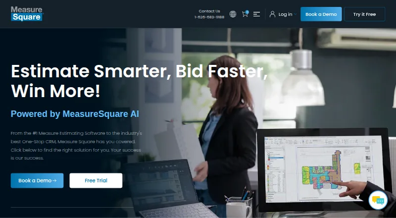 The MeasureSquare homepage