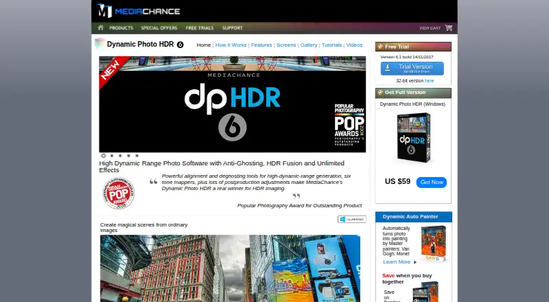 The Dynamic Photo HDR homepage
