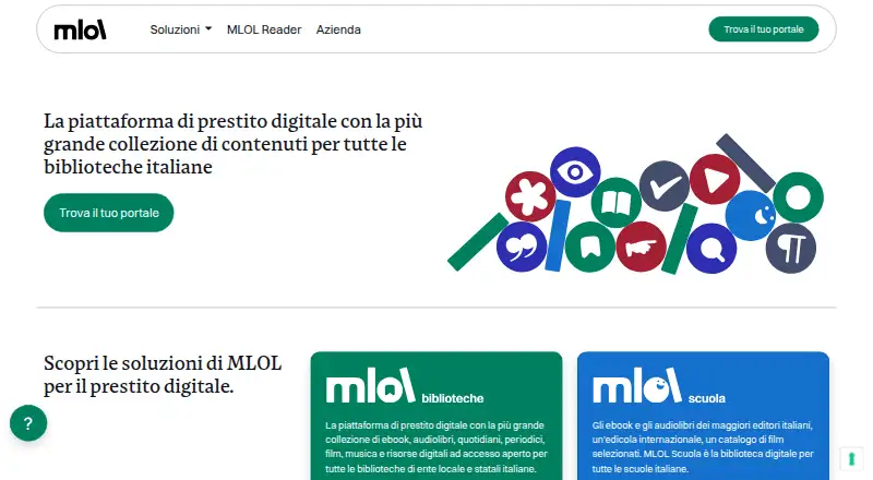 The MLOL Reader homepage