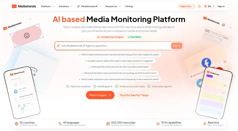 The Mediatrends homepage