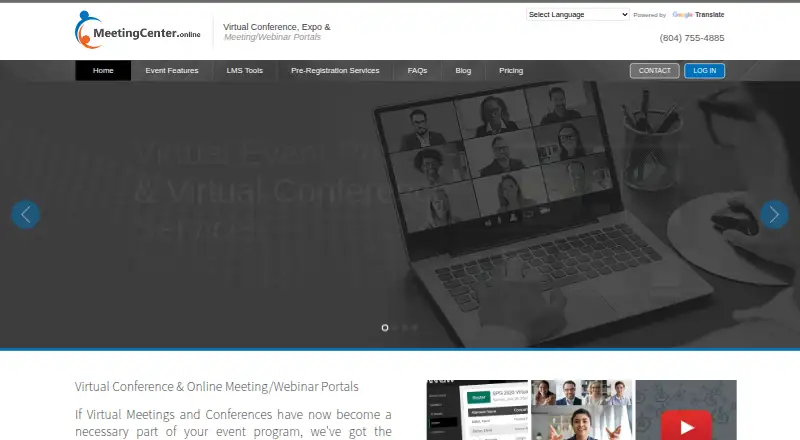 The Meeting Center homepage