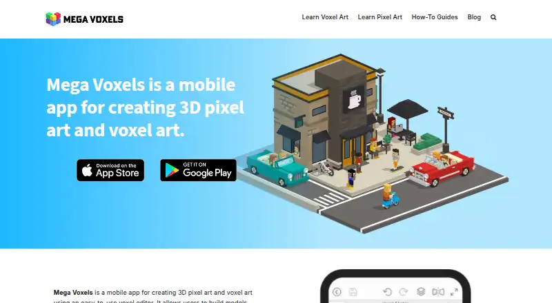 The Mega Voxels homepage