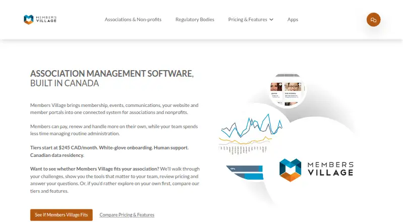 The Members Village homepage