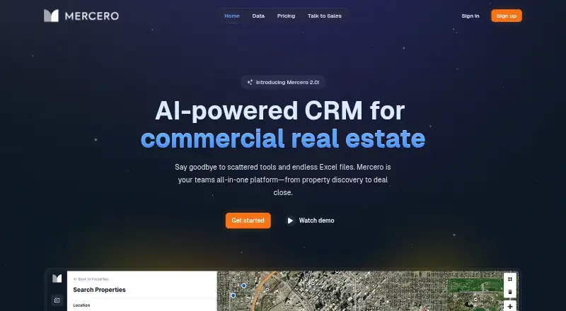 The Mercero homepage