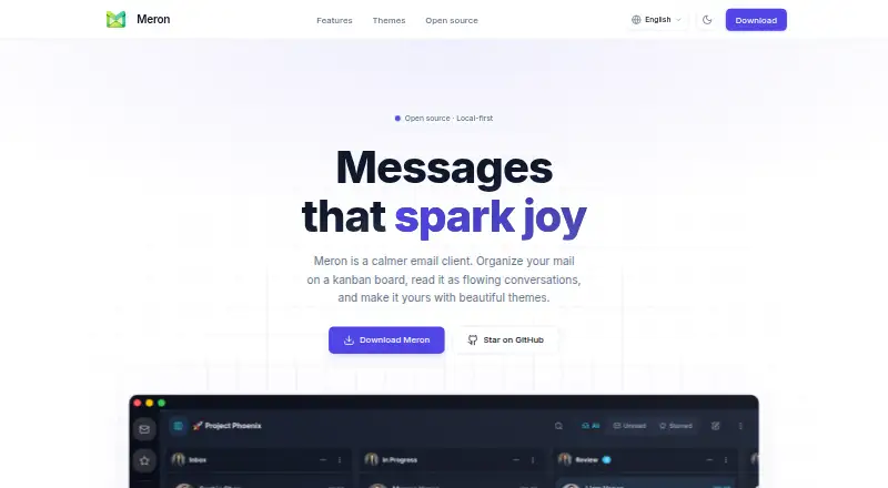 The Meron homepage