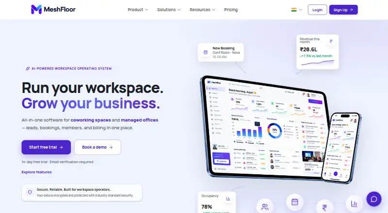 The Meshfloor homepage