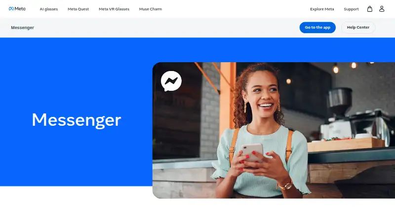 The Messenger homepage