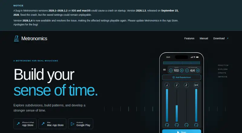 The Metronomics homepage