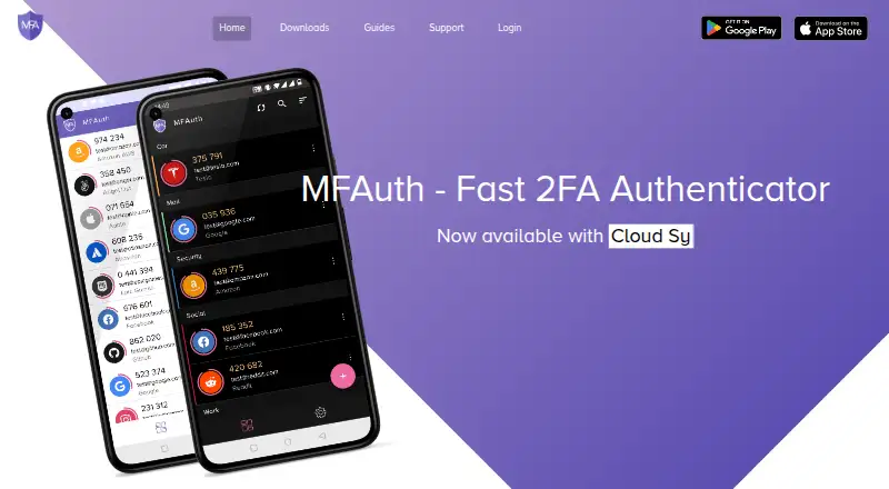 The MFAuth homepage