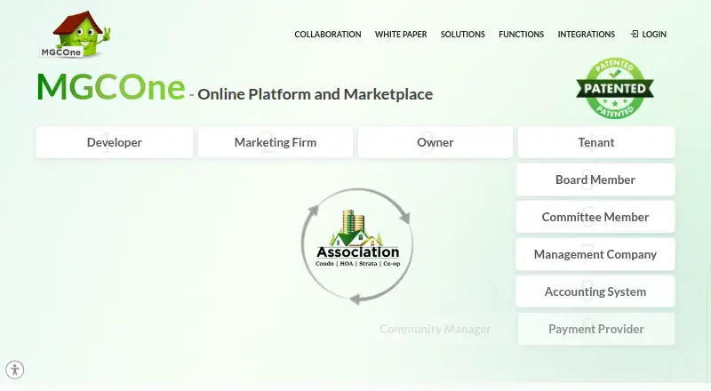 The MGCOne homepage