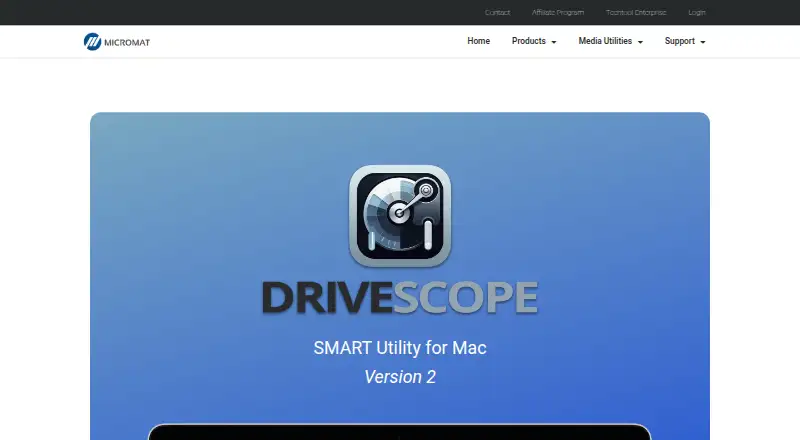 The Drive Scope 2 homepage