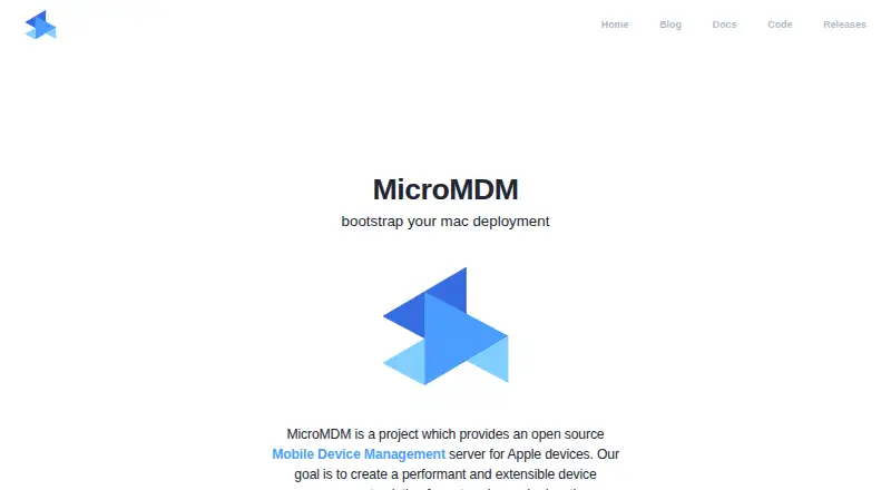 The MicroMDM homepage