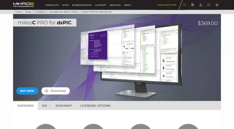 The mikroC PRO for dsPIC homepage